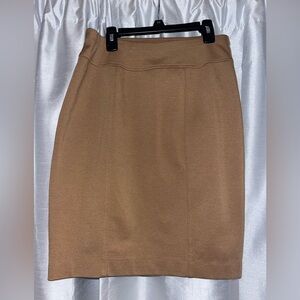 Brown pencil skirt
